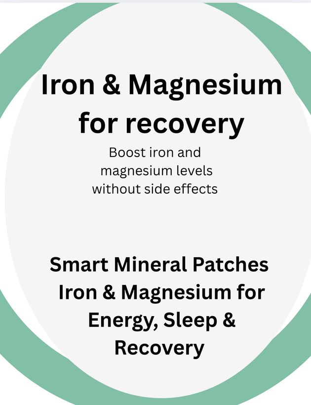 Smart Mineral Patches – Iron &amp; Magnesium for Energy, Sleep &amp; Recovery