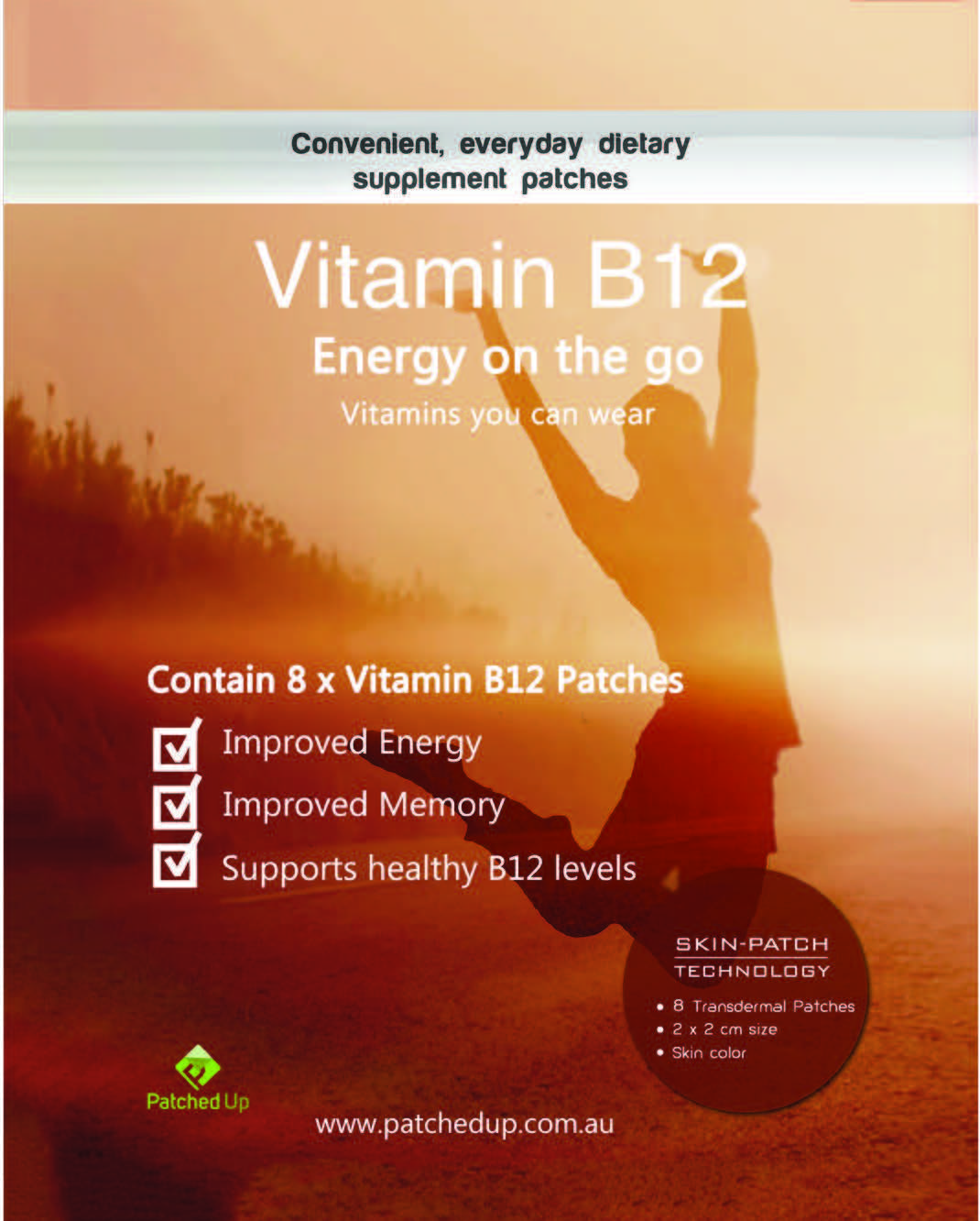 Methylcobalamin Vitamin B12 Patches (5 packets)